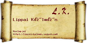 Lippai Kálmán névjegykártya