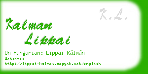 kalman lippai business card